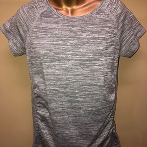 Isabel Maternity Womens Size Xs Short Sleeve T-Shirt Gray Polyester